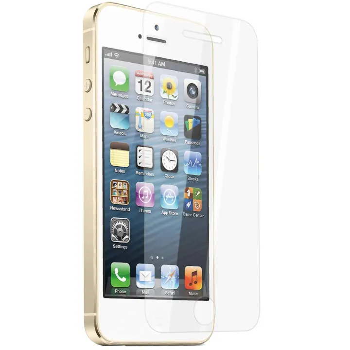 Apple iphone 5s Tempered Glass Screen Protector Slim 9H Hard 2.5D - Transparent