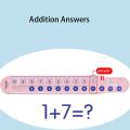 Slide Ruler for Mathematics Math Addition Subtraction Slide Ruler Mathematical Enlightenment Teaching Aids for Home and School. 