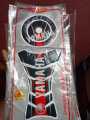 Motorcycle fuel tank pad sticker or bike tank pad for Yamaha Fzs -Black. 