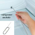 Tube Washing Spiral Cleaning Brush Pipe Cleaning Drain Dredge Air Pump Hose Refrigerator Flexible Hose Cleaner-white.