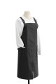 Bib Apron Chef Unisex Adjustable Waterdrop Resistant with 2 Pockets Cooking Kitchen Aprons BBQ Coffee Shop, Restaurant Uniform.