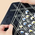 Entertainment Astronaut Geometry Chain Chess Rubber Band Educational Triangle Chess Desktop Game Logical Thinking Improve Intelligence Triangle Puzzle Toy Children. 