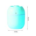 Portable Mini Humidifier, USB Personal Air Humidifier for Baby Bedroom Travel Office Home with Light, 300ml Small Cool Mist Humidifier, Essential Oil Diffusers.