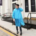 【Alien Alien】 New Reusable Transparent Long Raincoat Men Women Waterproof Rainwear Outdoor Jacket Unisex Cycling Hiking Rain Gear Coat. 