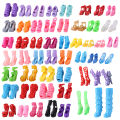 Doll Accessories for Barbie Doll Clothes Mixed Mini Dress Up Set Fashion Clothes High Heels Shoes Doll Part Children Toy Gifts.