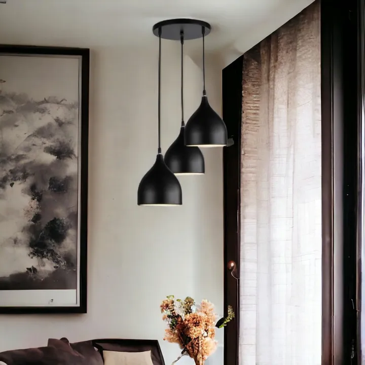 3%20Lamp%20Cluster%20Shade%20Hanging%20Light%20Set%20Black%20Ceiling%20Pendant%20Light%20Shade%20Minar%20Shape%20(Bulb%20not%20Included)%20-%20Image%203