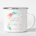 Free Custom Name / Text ❤️ Appreciation Presents for Teacher Enamel Mug School Water Enamel Cup Coffee Mugs Teachers Day Gifts.