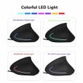 Wired Right Hand Vertical RGB Mouse Ergonomic Gaming Mouse 800 1200 1600 3200DPI USB Optical Wrist Healthy Mause for PC Computer. 