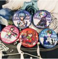 5.8CM Anime NEON GENESIS EVANGELION EVA Ayanami Rei Asuka Figure theme tinplate badge Brooch Model Cosplay props Gifts. 