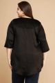 Ladies Plus Size Regular Fit Solid Spread Collar V Neck Casual Shirt Centre Pleat Top.