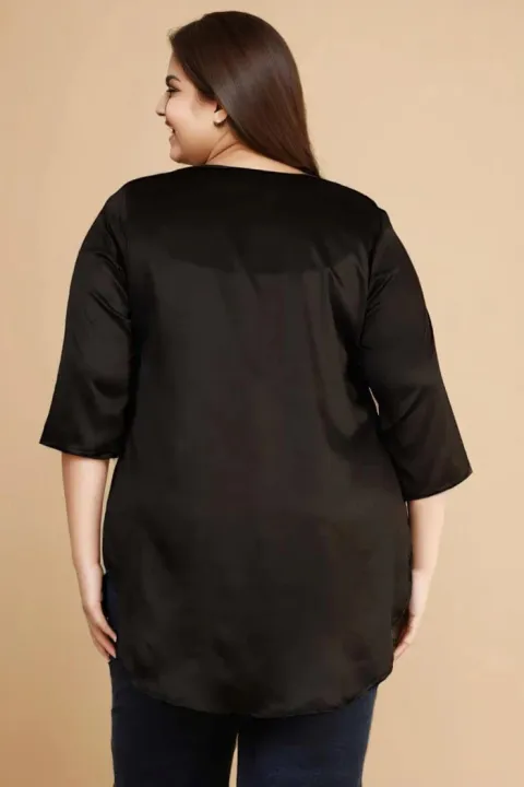 Ladies%20Plus%20Size%20Regular%20Fit%20Solid%20Spread%20Collar%20V%20Neck%20Casual%20Shirt%20Centre%20Pleat%20Top%20-%20Image%206