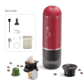 Portable Coffee Machine for Car and Camping Travel Coffee Maker Fit Pod Capsule Coffee Powder,A. 