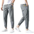 Breathable Men's Pants Comfortable Casual Ice Silk Jogging Pants Loose Fit Sports Summer Trousers for Summer Wear Athletic Apparel Casual Outfit Men's Clothing Street Fashion.