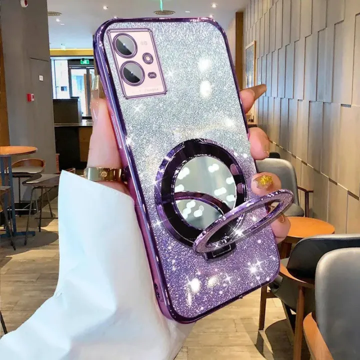 New%20Phone%20case%20Realme%209%204G%20Realme%209%20Pro%20Realme%209%20Pro+%20Realme%209i%20Back%20cover%20with%20Makeup%20Mirror%20Holder%20Stand%20Luxury%20Shiny%20Gradient%20Plating%20Glitter%20Slim%20Phone%20cases%20Transparent%20Soft%20Silicone%20Protective%20Pouch%20Women%20Girls%20-%20Image%203
