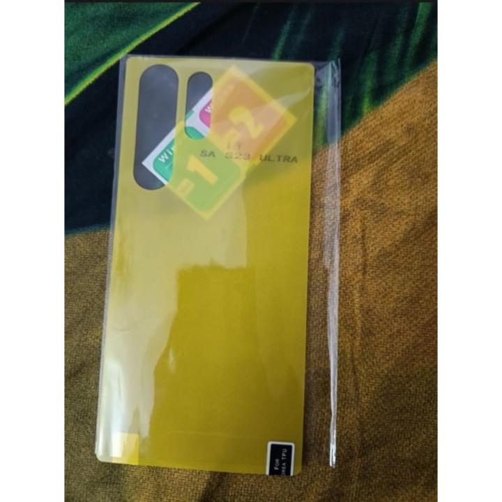 Samsung Galaxy s23 ultra Jel Sticker Back Poly  Back Skin Protector