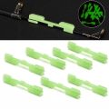 10pcs Night Fishing Rod Tip Light Holder Clip Used on Fishing Rods Feeder Fluorescent Light Glow Stick Fishing Accessories Tools.