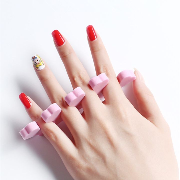 10/20/50Pcs%20Nail%20Art%20Toes%20Separators%20Soft%20Sponge%20Finger%20Separator%20Cotton%20UV%20Gel%20Polishing%20Manicure%20Pedicure%20Nail%20Holding%20Tools%20-%20Image%203
