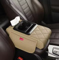 Car Armrest Cover Auto Center Console Armrest Cup Phone Holder.