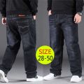 10XL Oversize Black Jeans Men Plus Size 50 Denim Pants Husband Breathable Loose Trousers Men Streetwear Baggy Jeans Casual Pants.