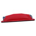 Rectangle paper grit sandpaper holder hand sander red black.