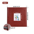DIY Leather Cover Craft Album Scrapbooking Picture Album 10 inches Wedding Birthday Anniversary Memory Books Gifts Amour zii. 
