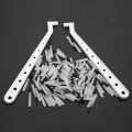 Dental Replaceable Composite Brush White Tips 2 Brushes Handles 100PCS.