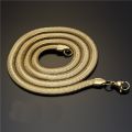 Simple Snake Bone Necklace Men's Plain Golden Color Necklace- Fashion Chain. 