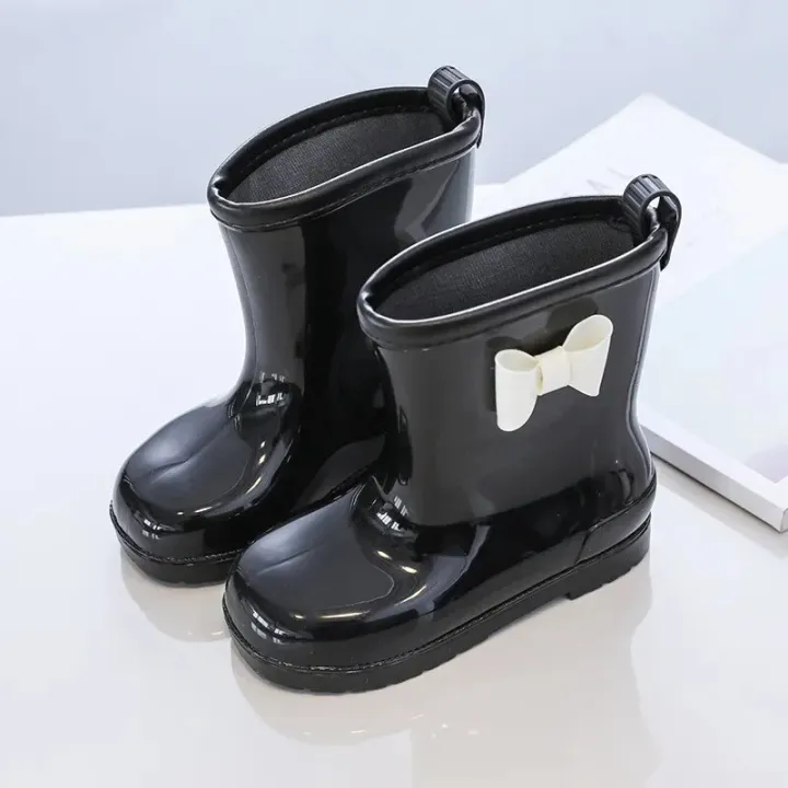Kids%20Rain%20Boots%20Bowknot%20Princess%20Girl's%20Boot%20PVC%20Waterproof%20Non-slip%20Rubber%20Boots%20for%20Children%20Outdoor%20Toddler%20Water%20Shoes%20%EC%9E%A5%ED%99%94%20-%20Image%204