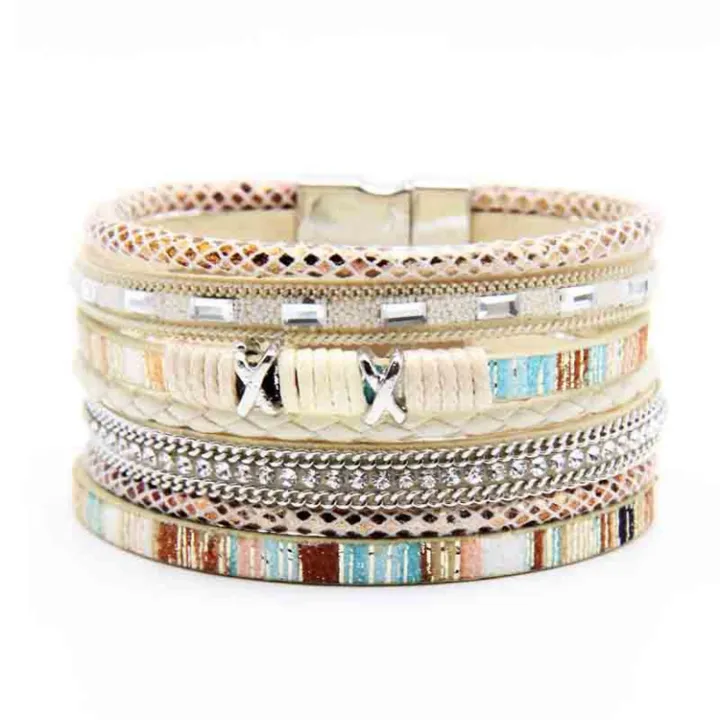 Boho%20Ethnic%20Style%20Magnetic%20Buckle%20Clasp%20Handmade%20Braided%20PU%20Leather%20Wrap%20Bracelet%20Jewelry%20For%20Women%20-%20Image%207
