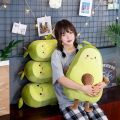 【Trick or Treat Alliance Mall】Kawaii Stuffed Fruit Avocado Doll Green Giant Avocado Plush Toy Soft Big Sleeping Pillow Birthday Gift for Girl.