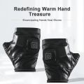 Skiing Fishing Heated Glove Temperature Control Wireless Electric Cycling Gloves USB Charging for Outdoor Riding Hand Protector.