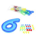 7.6cm transparent number 30 infant early education educational toys digital graphics factory direct sales. 