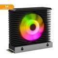 Jiushark M.2 2280 solid state drive SSD heat sink ARGB fan 4PIN air cooled PWM aluminum. 