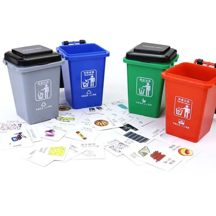 【happy one】2020 Garbage Classification Toy Trash Can Educational ...