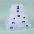 PP Transparent Plastic Large Rectangular PP Empty Box Mask Storage Box. 
