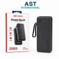 VEN-DENS VD-PB059 20000mAh Fast Charging Power Bank | Dual USB Output | Portable Power Bank by ast.