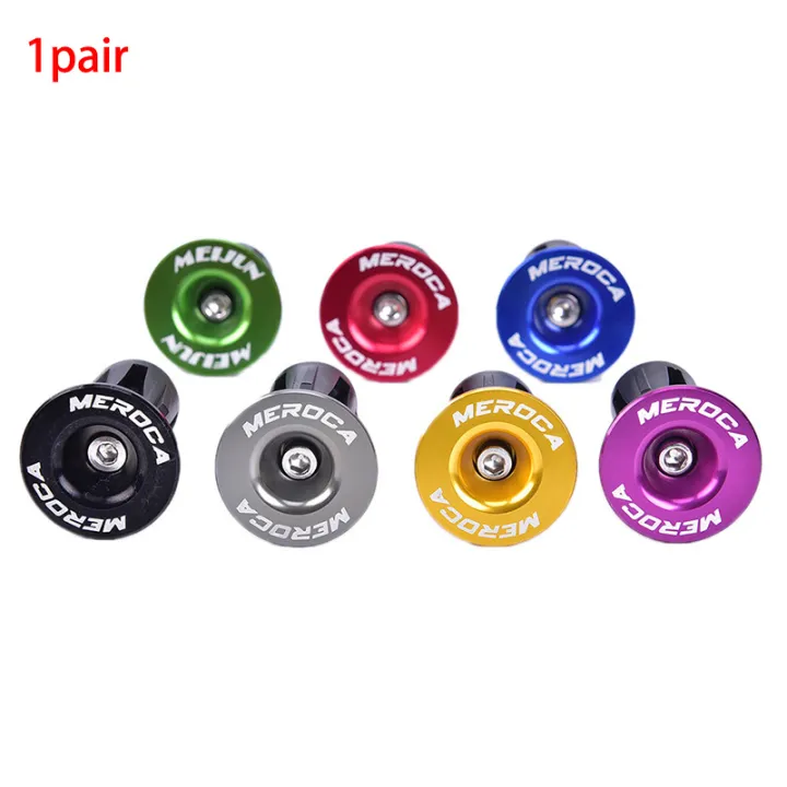 2Pcs%20Bike%20Bar%20End%20Plugs%20Aluminum%20Road%20Bicycle%20Grip%20Anti-slip%20Firm%20Handlebar%20Caps%20-%20Image%204