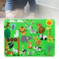 Busy Board for 1-5 Years Old Toddlers, Montessori Felt Sensory Toys, Toddler Preschool Learning Activities Travel Toy for Kids. 
