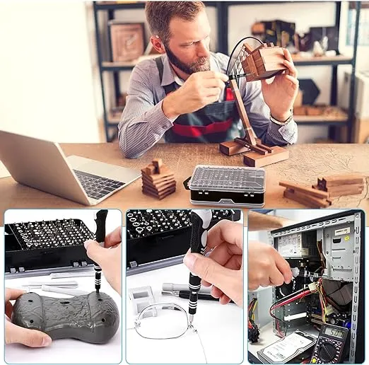 Precision%20Screwdriver%20Set%20with%20precision%20Bits,%20UrbanX%20115pcs%20Magnetic%20Diy%20Driver%20Electronics%20Repair%20Tool%20Kit%20-%20Image%209