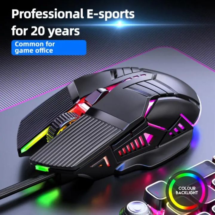 Mouse Cfb Ergonomic Wired Gaming Mouse USB Mouse Gaming RGB Mause Gamer Mouse 6 ...
