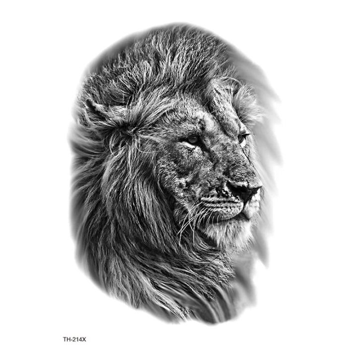 Waterproof%20Temporary%20Half%20Arm%20Sleeve%20Tattoo%20Cool%20Tiger%20Lion%20Animal%20Tattoo%20Stickers%20Body%20Art%20For%20Men%20Personality%20Tattoos%20New%20-%20Image%205