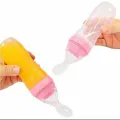 This feeding tool serves as a great introduction of fresh food to your baby.     It is easy to use and simple to clean. Feeder is made of non-toxic food silicone material.     It is used to feed your baby, and will be perfect for relieving teething.A. 