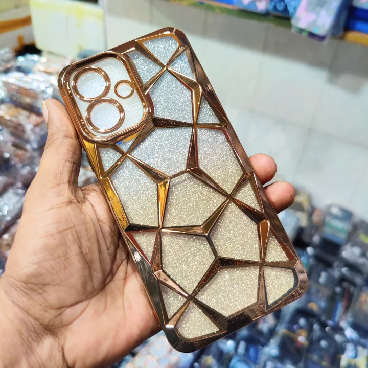 For%20Tecno%20Spark%20Go%202%20/%20Tecno%20Pop%2010%20Glitter%20Diamond%20Magic%20Mask%20Series%20Protective%20Case%20Back%20Cover%20-%20Image%204