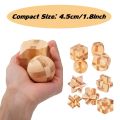Wooden Puzzle Games Brain Teasers Toy 3D Puzzles for Teens and Adults Logic Puzzle Wood Magic Cube Brain Teaser Assembling Toys.