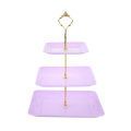 3 layer fruit plate wedding cake stand afternoon tea dessert table decoration plastic dry fruit plate Phnom Penh cake plate. 