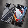 For iPhone 11 Back Cover Version Theme Case Tempered Glass Protection shockproof Cover for iPhone 11 case Transparent Circuit Board Design Full Coverage Phone cases.