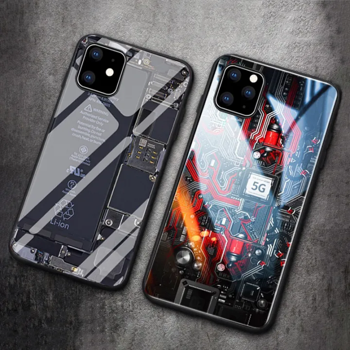 For%20iPhone%2011%20Back%20Cover%20Version%20Theme%20Case%20Tempered%20Glass%20Protection%20shockproof%20Cover%20for%20iPhone%2011%20case%20Transparent%20Circuit%20Board%20Design%20Full%20Coverage%20Phone%20cases%20-%20Image%203