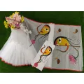 Half Silk Hand Paint Saree with Running Blouse Piece for Women & Cotton Hand Paint Punjabi For Men(Size- 40,42,44) (from Tangail). 