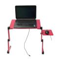 360° Adjustable Foldable Laptop PC Desk Table Vented Stand Bed Tray w/ Cooling Fan. 