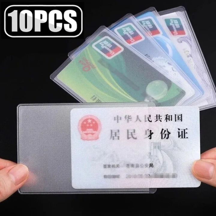 10/5/3 Pcs Transparent PVC Card Holder, Safe Your bank card from Damage/Scratch